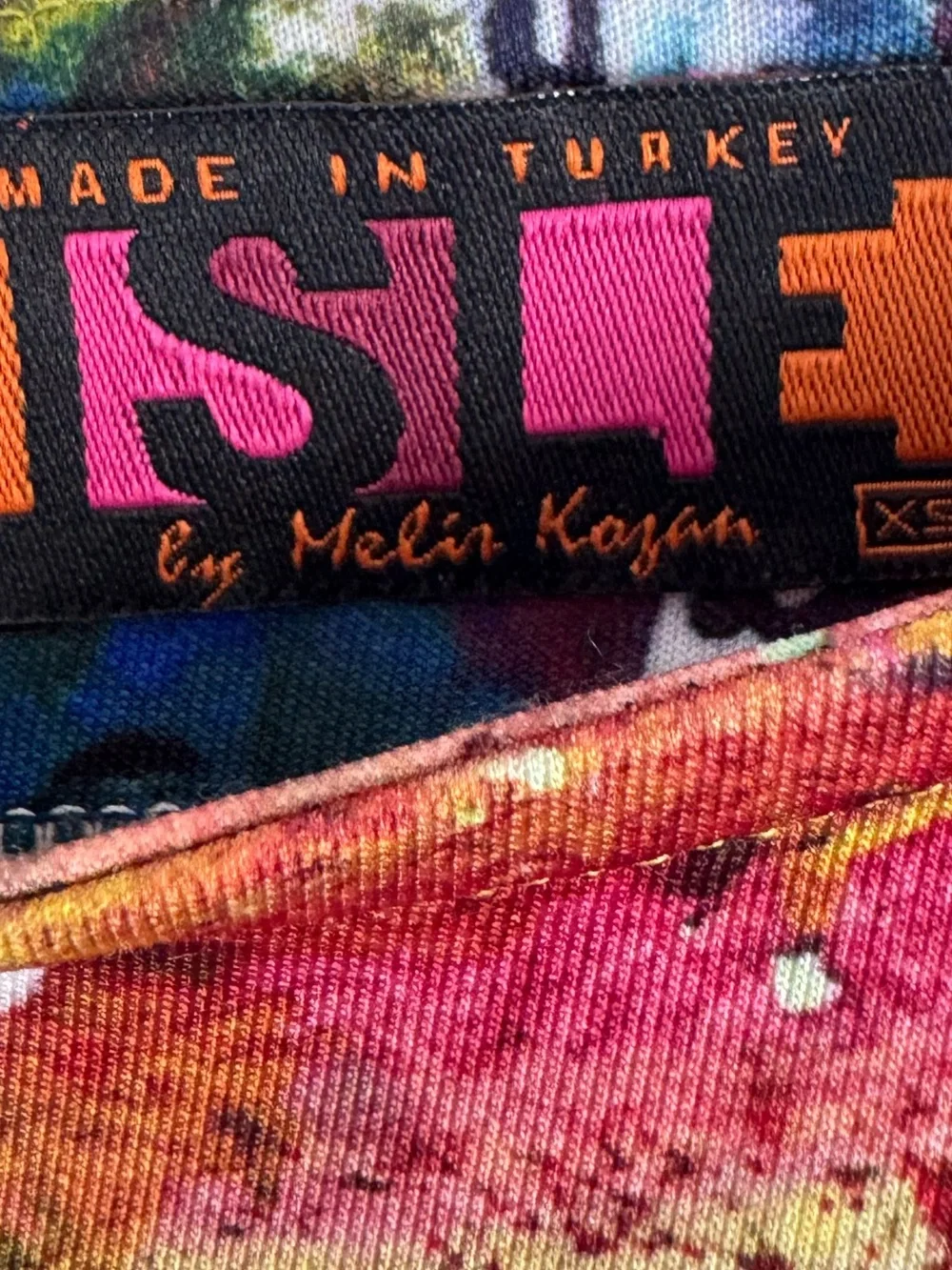 ISLE MELIS KOZAN ABSTRACT ART BUSINESS CASUAL DATE NIGHT DRESS SZ XS - Picture 5 of 6